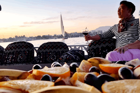 Aswan: Romantic Felucca Lunch & Island Views with transfers.