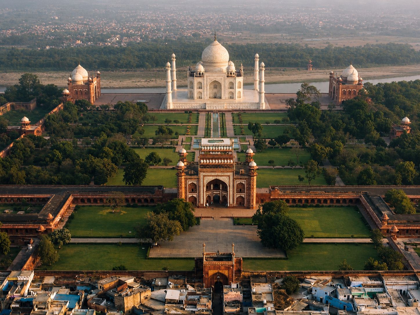 Agra: Taj-Mahal-Tour bei Mondschein vom Ufer des Yamuna Flusses