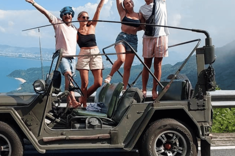 Hai Van Jeep Adventure with beachside lunch and waterfalls