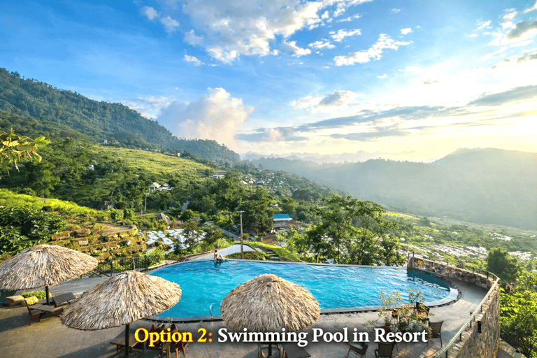 From Hanoi: 3-Day Ninh Binh & Pu Luong Nature Adventure Option 2: Deluxe Hotel & Deluxe Resort with Mountain View