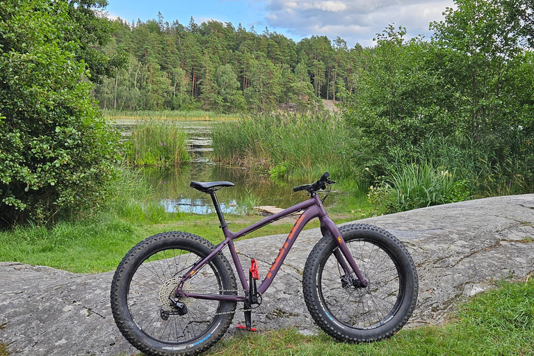 Estocolmo: Aventura en el bosque en Fat Bike con comida y sauna