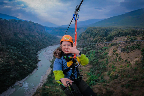 كوشما: مغامرة الانزلاق بالحبل مع خيار الانزلاق بالحبل مع سوبرمان