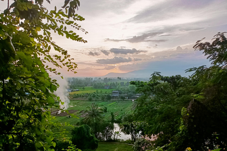 Countryside: Pepper Farm, Lake, Salt field Reflection Sunset