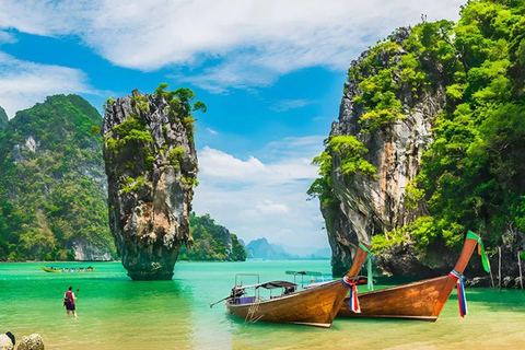 Krabi: James Bond Island Tour & Phang Nga by Longtail Boat Scenic Longtail Boat Ride through Phang Nga Bay
