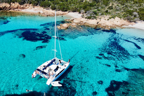 From Palau: Maddalena Archipelago Catamaran Tour with Lunch