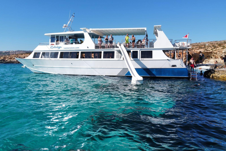 From Sliema: Gozo, Comino and Blue Lagoon Cruise Gozo, Comino, and Blue Lagoon Day Cruise with Bus Trip