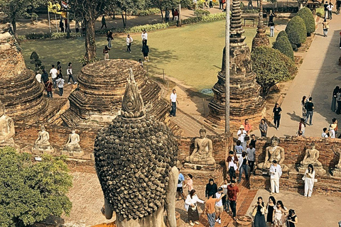 Ayutthaya : visite des sites incontournables avec le parc historique de l&#039;UnescoAyutthaya : visite privée en anglais avec les sites incontournables et un tour en bateau