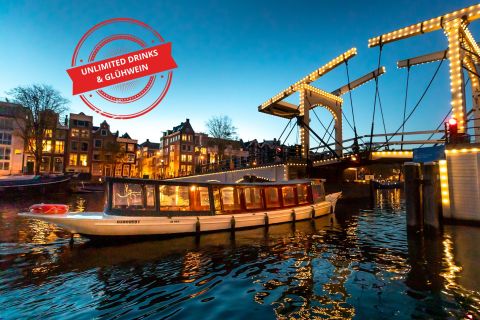 Amsterdam: All Inclusive Light Cruise med levende vertskap