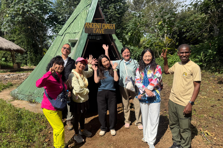 From Moshi: Marangu Chagga Caves & Waterfall & Coffee Tour