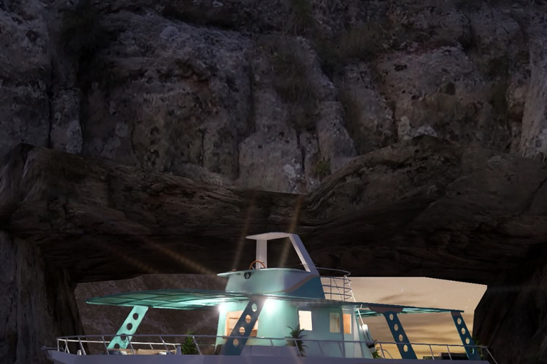 Mascate: excursión en semisubmarino con snorkel y paseo en barco