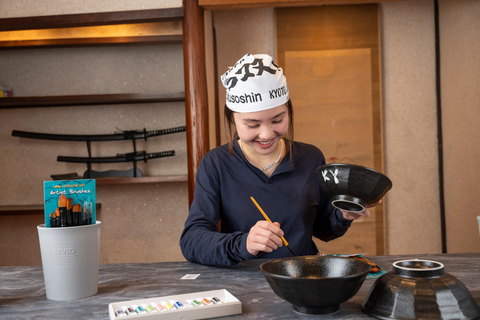 Kyoto: Pittura di ciotole di ramen e lezione di cucina Michelin