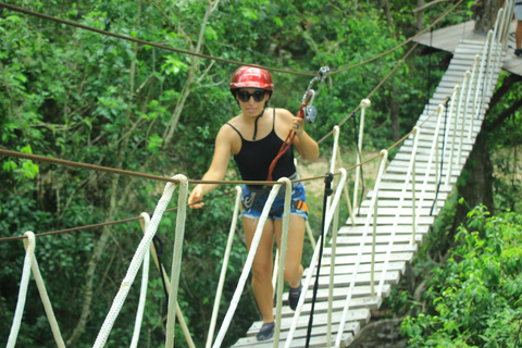 Från Cancún: ATV-, zipline- och Cenote-tur med transport