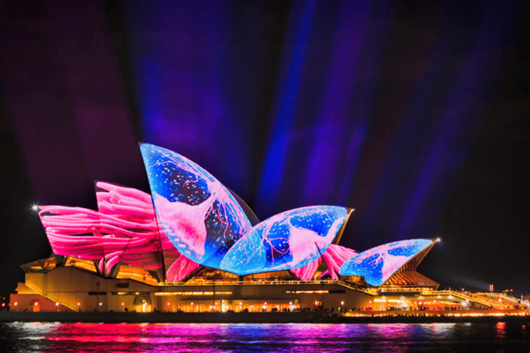 Darling Harbour: Slow Jet Boat Cruise Vivid Sydney