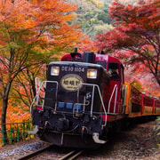 Kyoto Hozugawa River Boat and Sagano Romantic Train Tour