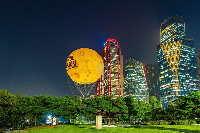 Seoul: Private Night Balloon Experience with Hongdae night Seoul Nightlife: Yeouido Balloon, Han River, Hongdae/Itaewon