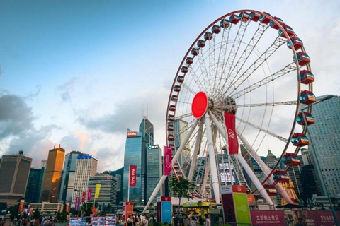 Noche en HK: Cena en Crucero, Autobús descapotable, Recorrido por la calle del Templo