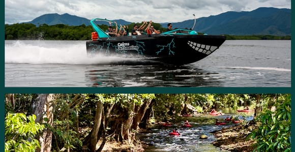 Cairns: Rainforest River Tubing & Cairns Jetboating -2 Tours