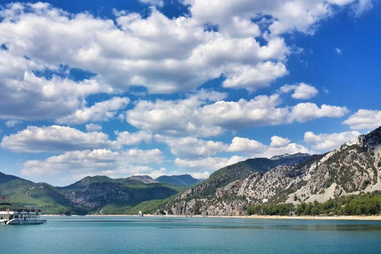 Da Alanya: Tour in barca del Canyon Verde con pranzo e bevande analcoliche