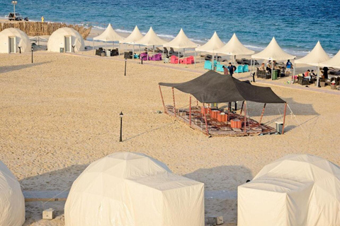 Doha: Übernachtung im Wüstencamping mit BBQ-Abendessen und FrühstückDoha: Private Übernachtung auf dem Wüstencampingplatz