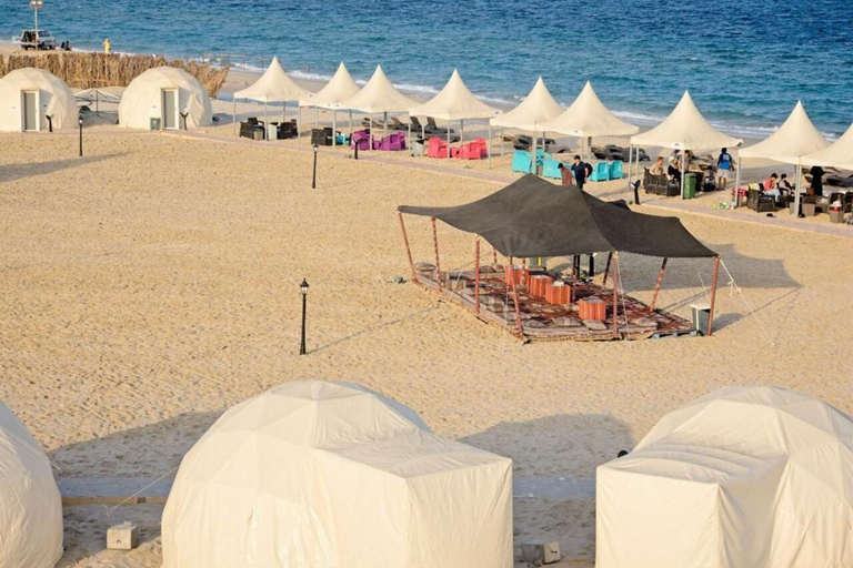 Doha: Übernachtung im Wüstencamping mit BBQ-Abendessen und FrühstückDoha: Private Übernachtung auf dem Wüstencampingplatz