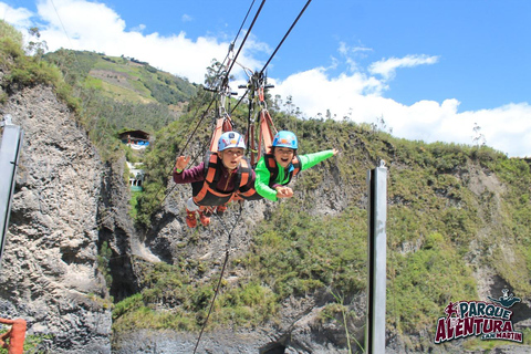 Baños: Circuito de Aventura con Zip Line (850 mts) Banos: Canyon of the Pastaza Zip-Line Adventure