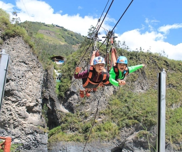 Baños: Circuito di Avventura con Zip Line (850 m)