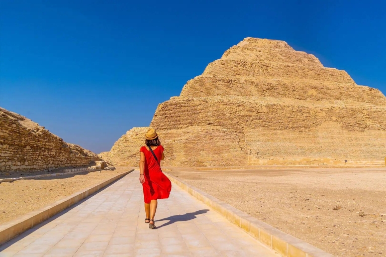 Privé all-inclusive reis Gizeh-piramides, Memphis en SaqqaraAll-inclusive privéreis met toegangsprijzen