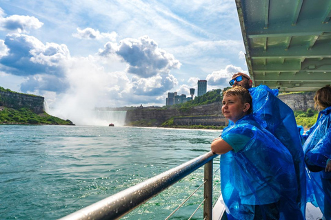 Cataratas del Niágara: Recorrido por EE.UU. y Canadá con tour en barco + almuerzo