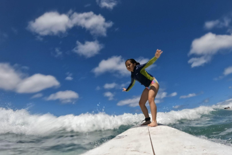 Waikiki:Aula de surf de 1ª classe 90min Não é necessária experiência