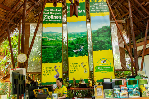 Phuket: Flying Hanuman Zipline Adventure SD4: Epic Adventure with Elephant Jungle