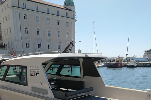 Desde Split: tour en barco por las 5 Islas y la Cueva AzulTour de día completo de lujo, de Split a la Cueva Azul y 5 islas