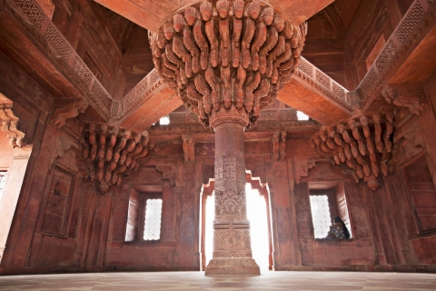 Vanuit Agra: Taj Mahal, Fatehpur Sikri & Vogelsafari TourPrivé-auto, reisleiding, Monument & Safari kosten met Lunch