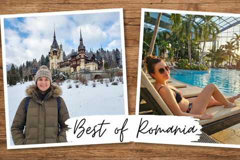 Bucharest: Bran & Peles Castle + Therme Spa -20% Combo Pack MINIVAN-Peles, Dracula Castles Brasov & 2nd Therme Bucharest