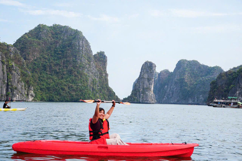 Hanoi/Hafen : 2-tägige Ha Long &amp; Lan Ha Bucht auf LuxuskreuzfahrtenLimousinenbus von Hanoi nach Ha Long