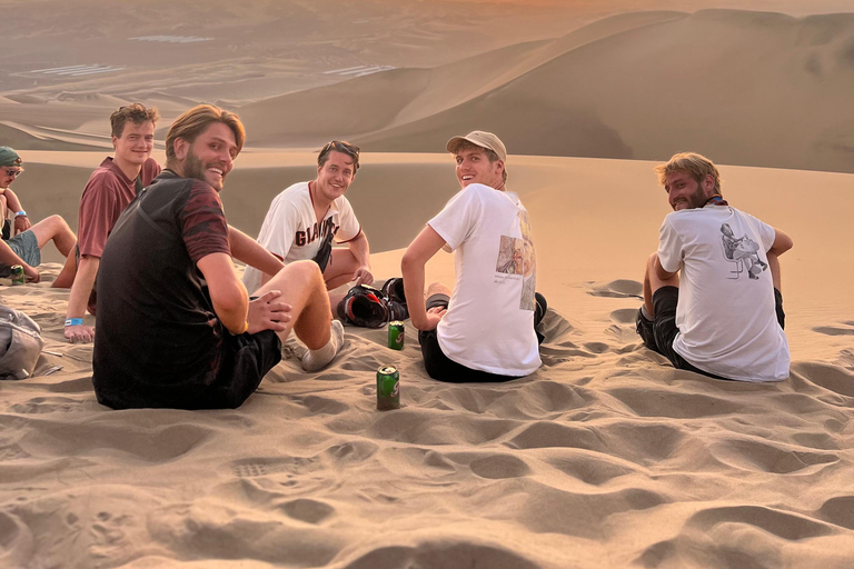 Huacachina: Sandboarding, Sunset, Picnic, Drinks, and Party in the Dunes Huacachina: Desert Escape, Sunset Picnic, Drinks, & After Party