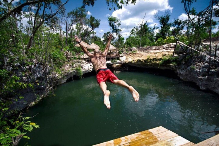 Tulum : Visite du cénote de Tankah avec tyrolienne et déjeuner maya