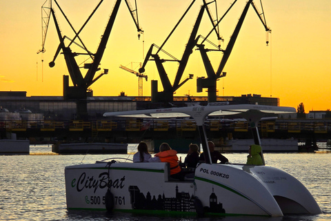 Gdańsk: Eko Rejs po Motławie o zachodzie słońca z Prosecco