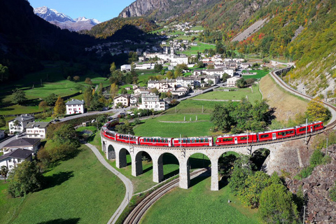 From Milan: Bernina Red Train and St. Moritz Tour Tour Departing from Milan