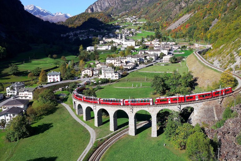 From Milan: Bernina Red Train and St. Moritz Tour Tour Departing from Milan