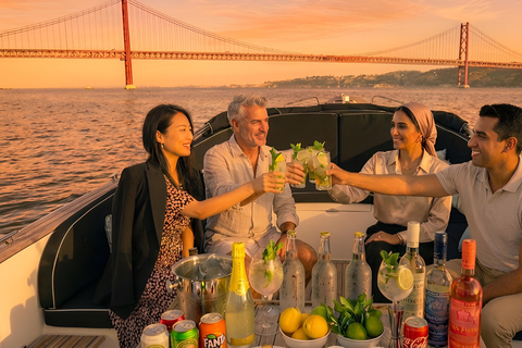 Lisbon: Pastel de Nata & Coffee Premium Boat Experience Lisbon – Sunset Porto Tonic Premium Boat Experience