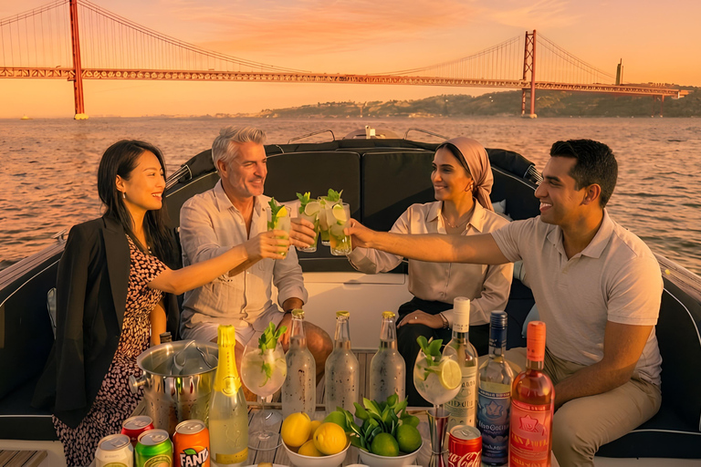 Lisbon: Pastel de Nata & Coffee Premium Boat Experience Lisbon – Sunset Porto Tonic Premium Boat Experience