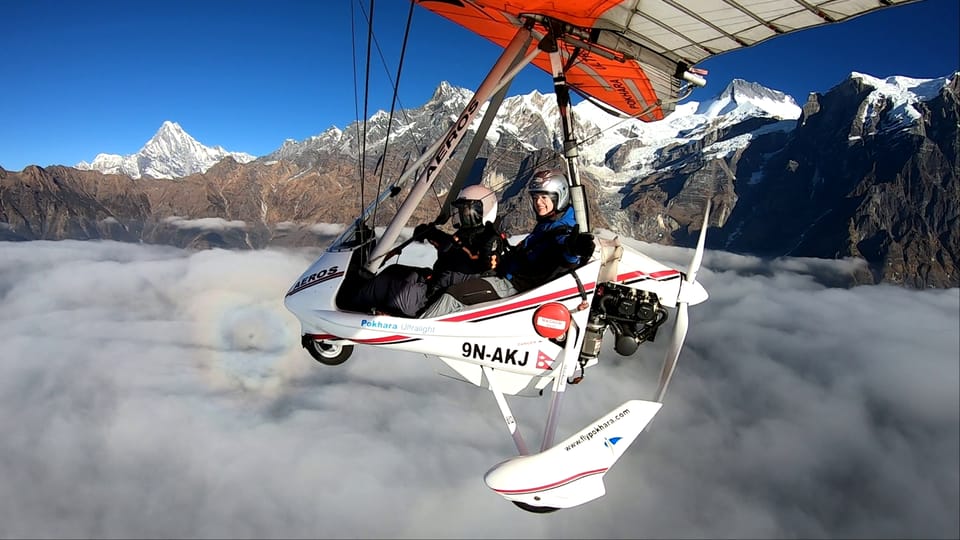 From Pokhara: 30 minutes Ultralight flight