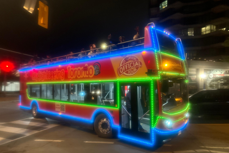 Toronto: Tour panoramico notturno su un autobus a due piani