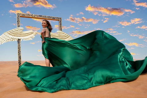 Dubai: Sessão de fotos com vestido voador no deserto