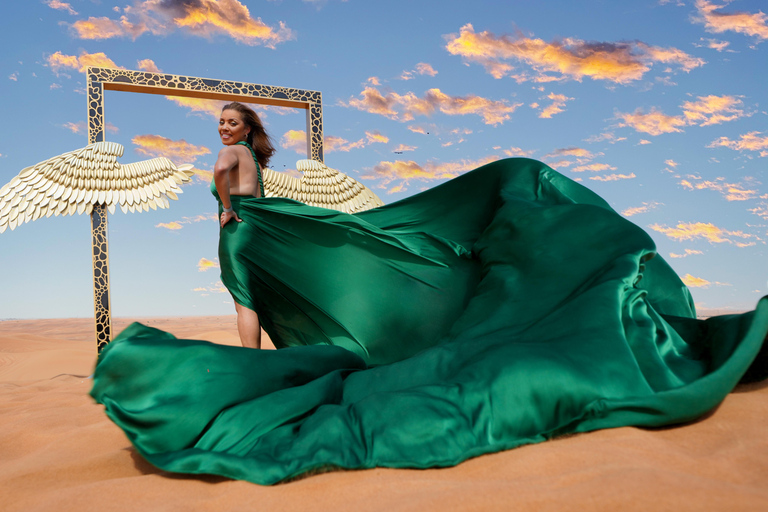 Dubai: Sessão de fotos com vestido voador no deserto