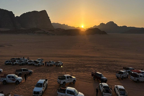 Wadi Rum: Famous place UNESCO Jeep Tour Camel Ride Option Full-Day Tour Hiking Jordan's Highest Mountain