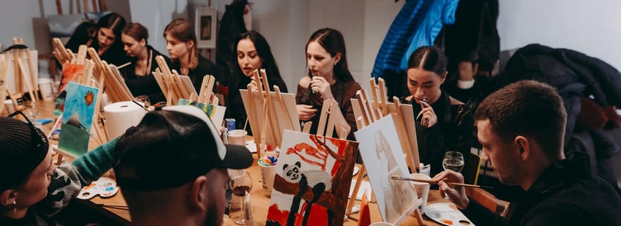 Cracovie : atelier peinture et boissons