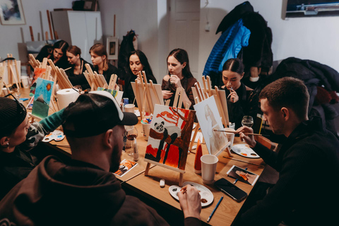 Krakow: Sip & Paint Workshop Krakow: Daily Sip & Paint Workshop