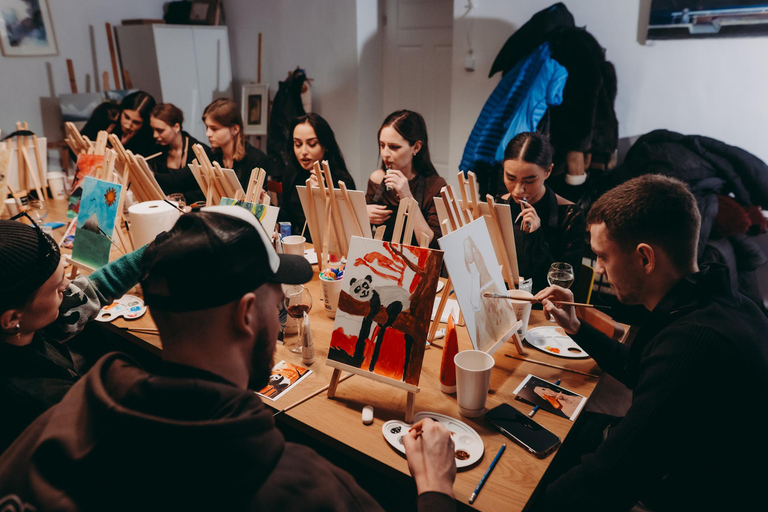 Krakow: Sip & Paint Workshop Krakow: Daily Sip & Paint Workshop