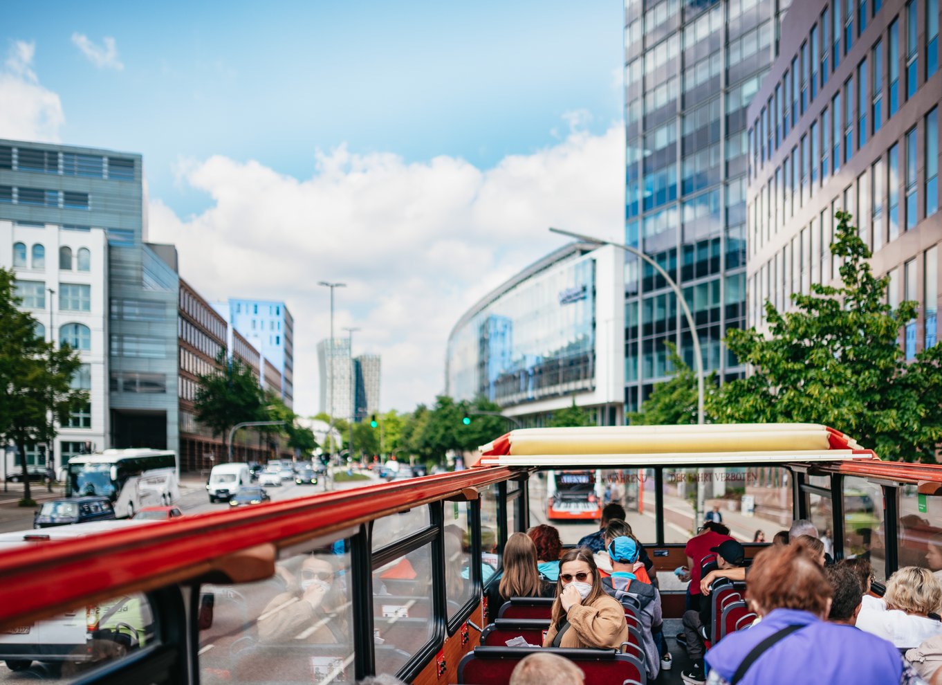 Hamborg: Line A Hop på-/hop af-tur med sightseeing